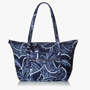VERA BRADLEY ICONIC MILLER TRAVEL BAG, SIGNATURE COTTON, INDIO, ONE SIZE